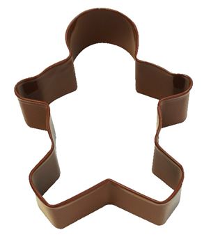 Picture of GINGERBREAD BOY COOKIE CUTTER BROWN 8.9CM